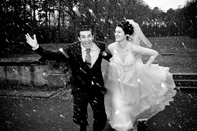 wedding in the snow