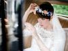 Bride adjusting Makeup at London Wedding